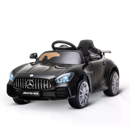 MERCEDES BENZ AMG GTR LICENSED 12V Kids Electric Ride On lil car - Black